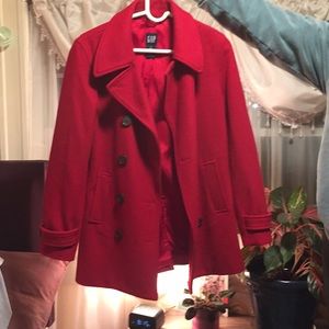 Red Pea Coat